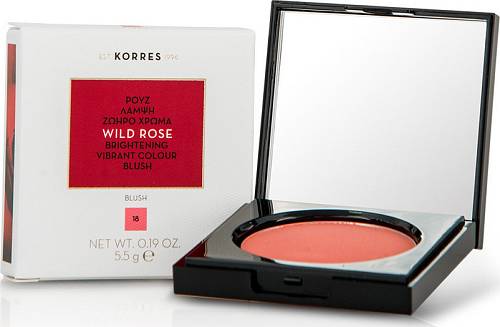 Korres Wild Rose Vibrant Colour Blush 5.5gr 18 Peach Άγριο Τριαντάφυλλο Ρουζ