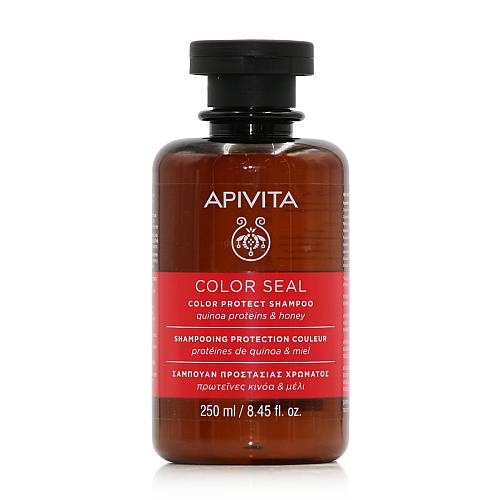 Apivita Color Seal Color Protect Shampoo Σαμπουάν Προστασίας Χρώματος Πρωτεΐνες Κινόα & Μέλι, 250ml