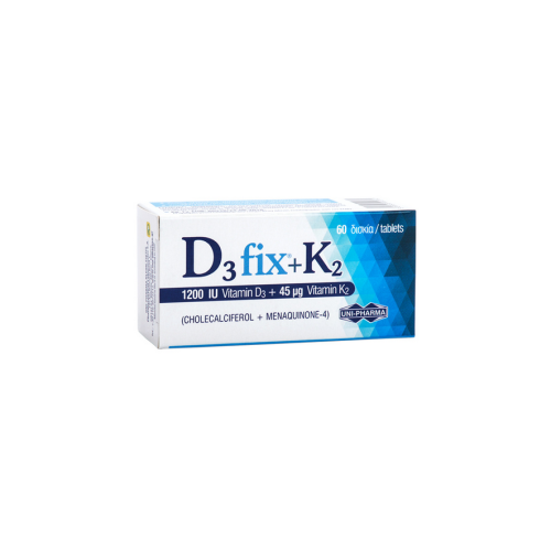 D3 Fix + Κ2 (1200 IU Vitamin D3 +45μg Vitamin K2) 60tabs