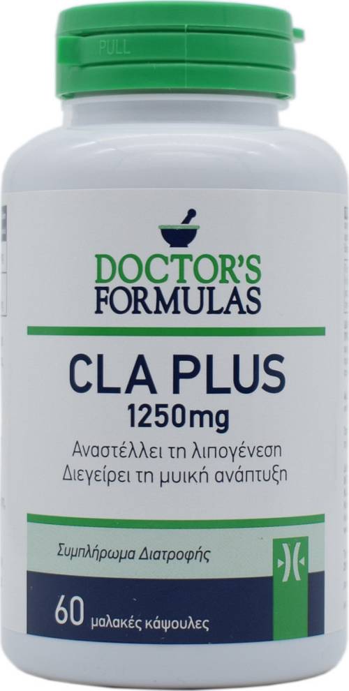 Doctor's Formulas CLA Plus 1250mg 60 Caps Αδυνάτισμα Και Μυϊκή Ανάπτυξη