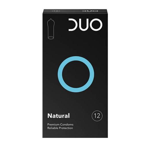 Duo Natural Προφυλακτικά Κανονικά & Διαχρονικά για Φυσική Απόλαυση, 12τεμ