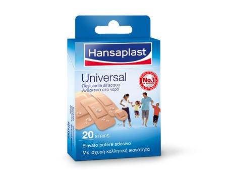 Hansaplast Universal Water resistant Strips 4 μεγέθη 20τμχ