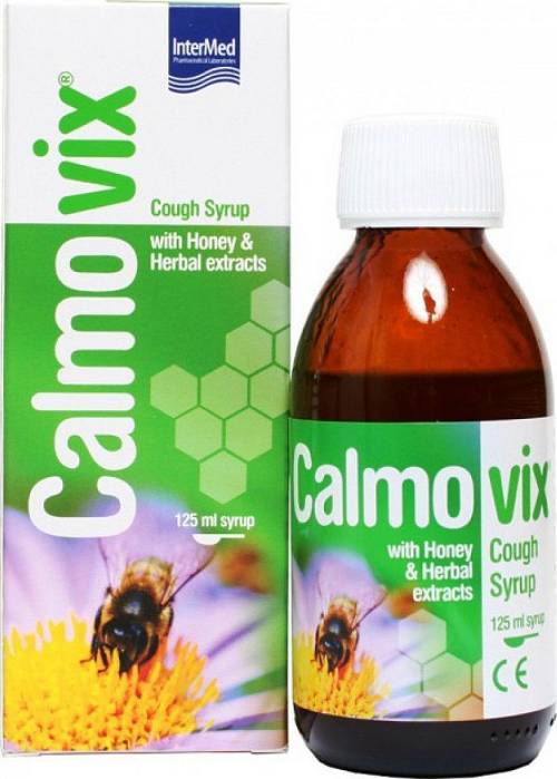 Intermed Calmovix Σιρόπι για τον Ξηρό Βήχα με Μέλι & Φυτικά Εκχυλίσματα για Ενήλικες & Παιδιά από 6 Ετών+, 125ml