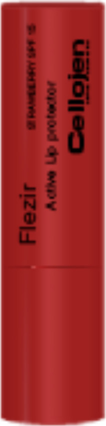 Kessler CELLOJEN Flezir Active Lip Protector Strawberry Spf15 – Εντατική Προστασία για Κατεστραμμένα, Αφυδατωμένα, Σκασμένα Χείλη, Με αντηλιακή Προστασία, Γεύση Φράουλα, 4gr