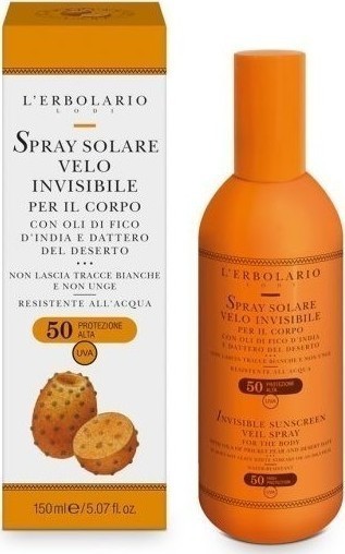 L' Erbolario Invisible Sunscreen Veil Spray High Protection SPF50 150ml