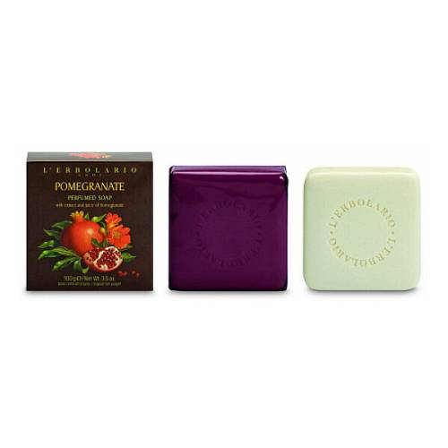 L' Erbolario Melograno / Pomegranate Limited Edition Perfumed Soap With Tin Box, 100gr