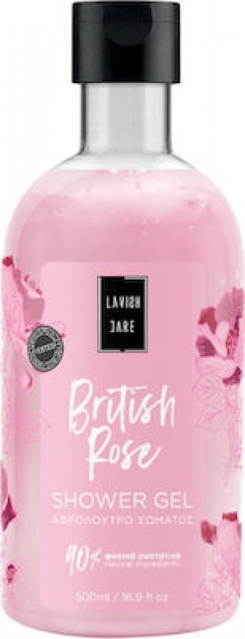 Lavish Care British Rose Shower Gel 500ml - Αφρόλουτρο με άρωμα Τριαντάφυλλο