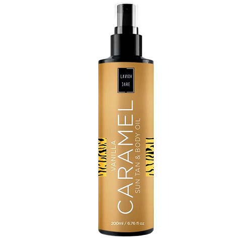 Lavish Care Vanilla Caramel Sun Tan & Body Oil Λάδι Σώματος για Έντονο Μαύρισμα (Βανίλια Καραμέλα) 200ml