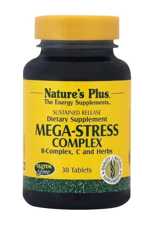 Nature's Plus Mega Stress Complex Φόρμουλα κατά του Άγχους, 30 tabs
