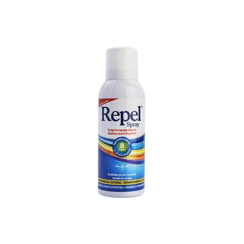 Uni-Pharma Repel Spray Άοσμο Εντομοαπωθητικό Με Υαλουρονικό  100ml