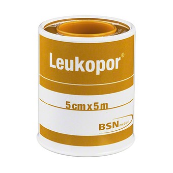 Αυτοκόλλητη επιδεσμική ταινία LEUKOPOR 5cm*5cm