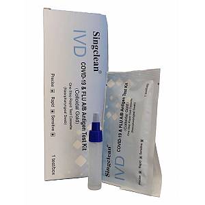 Singclean Ivd Covid-19 & Flu A/B Antigen Kit Διαγνωστικό Τεστ Ταχείας Ανίχνευσης Αντιγόνων 1 Τεμάχιο