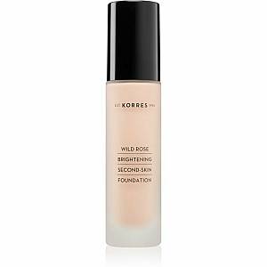 Korres Wild Rose Brightening Foundation SPF15 Άγριο Τριαντάφυλλο WRF1 για Λάμψη & Φυσική Κάλυψη, 30ml