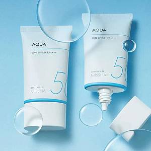 Missha - All-Around Safe Block Aqua Sun SPF50+/PA++++ - Sunscreen Cream - Αντηλιακό Gel Προσώπου SPF50 - 50ml
