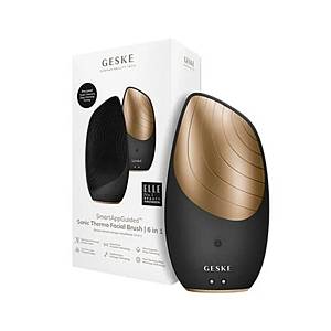 Geske Sonic Thermo Facial Brush 6 in 1 Gray Θερμαινόμενη συσκευή προσώπου για τον καθημερινό καθαρισμό - 1 Τεμάχιο