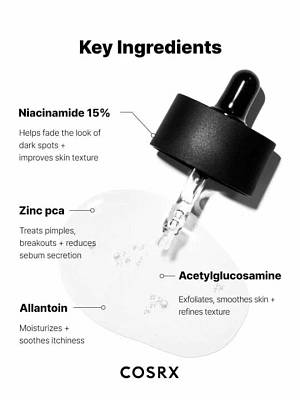 COSRX The Niacinamide 15 Serum – Ορός με νιασιναμίδη για καταπολέμηση της ακμής - 20 ml