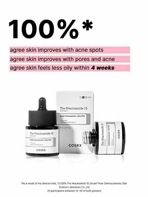 COSRX The Niacinamide 15 Serum – Ορός με νιασιναμίδη για καταπολέμηση της ακμής - 20 ml