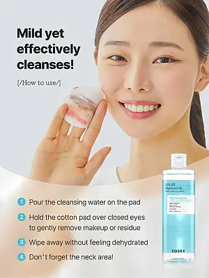 Cosrx Low Ph Niacinamide Micellar Cleansing Water  – Νερό καθαρισμού με χαμηλό pH για ευαίσθητες επιδερμίδες - 400ml