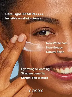 Cosrx Ultra-Light Invisible Sunscreen SPF+/PA ++++ Light Moisturizing – Super λεπτόρρευστο ενυδατικό αντιηλιακό με υψηλή προστασία - 50 ml