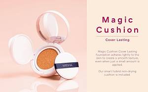 Missha Magic Cushion Cover Lasting Foundation SPF50+/PA+++, 23 Natural Beige - 15 g