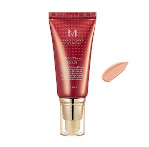 Missha M Perfect Cover PA+++ BB 21 Light Beige Ενυδατική Κρέμα Προσώπου Ημέρας με SPF42 με Υαλουρονικό Οξύ & Ceramides 50ml