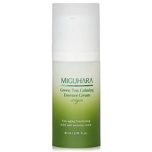 Miguhara Green Tea Calming Essence Cream Origin – Ενυδατική κρέμα σε μορφή essence με πράσινο τσάι  -  80 ml