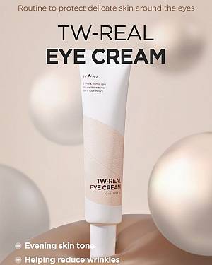 Isntree TW-Real Ενυδατικό & Αντιγηραντικό Gel Ματιών κατά των Μαύρων Κύκλων για Λάμψη με Βιταμίνη C  -  30ml