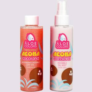 Aloe Colors Promo Aloha Cocoland Invisible Oil Mist 150ml & Antioxidant Invisible Dry Oil 150ml