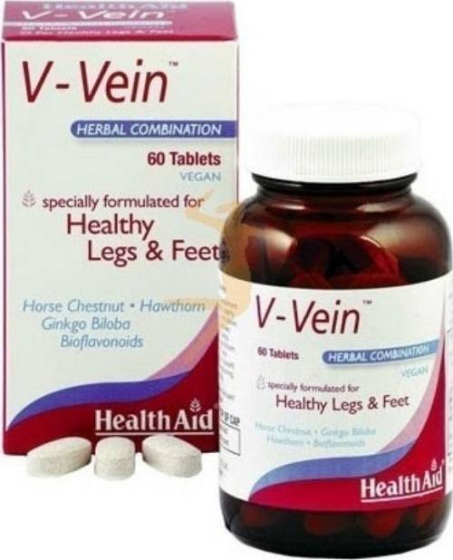HEALTH AID V-Vein για Υποστήριξη του Κυκλοφορικού Συστήματος 60 Ταμπλέτες