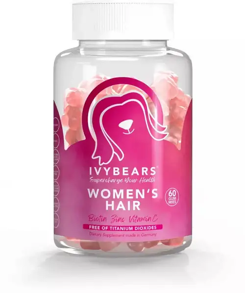 Ivybears Women's Hair, Συμπλήρωμα Διατροφής Για Ενδυνάμωση & Λάμψη Σε Μαλλιά & Νύχια 60 Ζελεδάκια.