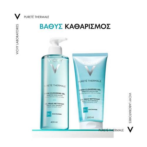 Vichy Purete Thermale Fresh Cleansing Gel Καθαρισμού Προσώπου & Ματιών - 400ml