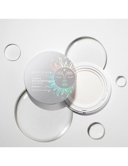 Mary May Vegan Niacinamide Panthenol Sun Cushion SPF50+ PA++++