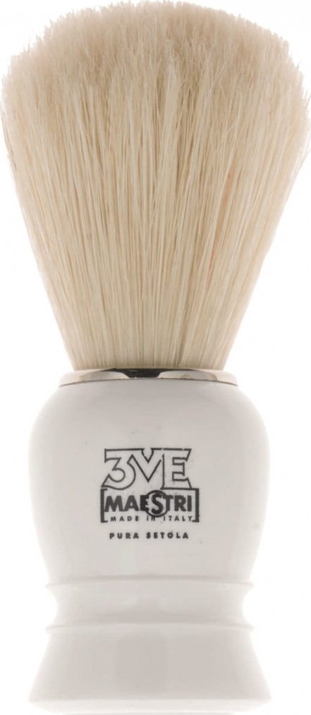 3vE Maestri Barber  Β01 Πινέλο ξυρίσματος  Με  φυσική τρίχα  και ξύλινη λαβή