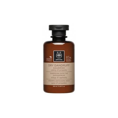 Apivita Dry Dandruff Shampoo Σαμπουάν κατά της Ξηροδερμίας, με Σέλερι & Πρόπολη, 250ml