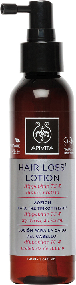 Apivita Hair Loss Lotion Λοσιόν κατά της Τριχόπτωσης, με Hippophae TC & Πρωτεΐνες Λουπίνου, 150ml