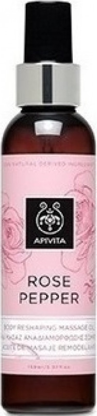Apivita Rose Pepper Λάδι Αναδιαμόρφωσης Σώματος με Τριαντάφυλλο & Ροζ Πιπέρι, 150ml