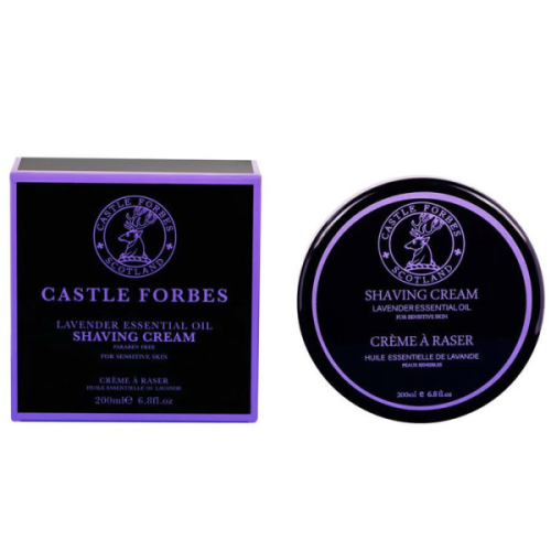 Castle Forbes – Lavender Essential Oil Shaving Cream Bowl 200ml (κρέμα σε βάζο)