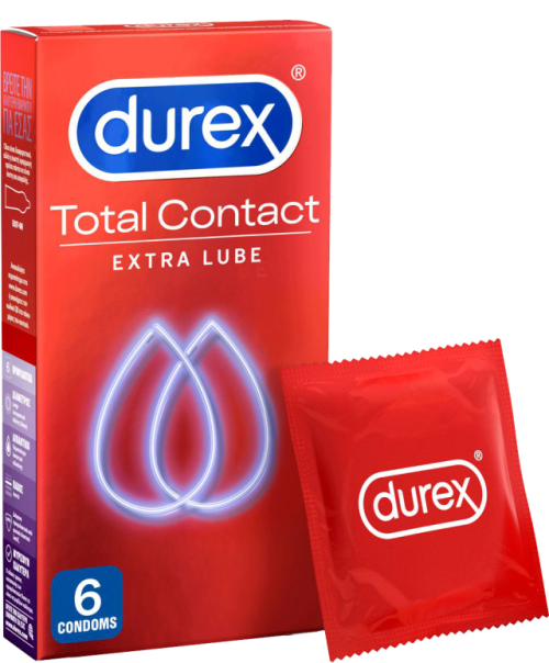 Durex Total Contact Προφυλακτικά Εξαιρετικά Λεπτά,6τεμ