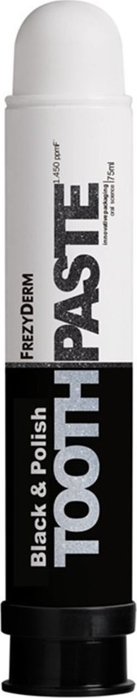 Frezyderm Black & Polish Toothpaste Οδοντόκρεμα για Λεύκανση με Ενεργό Άνθρακα, 75ml