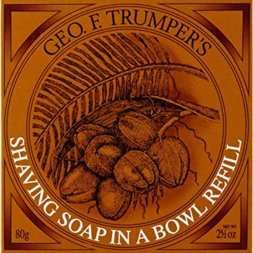 Geo. F. Trumper Coconut Oil Shaving Soap  Refill - Ανταλλακτικό Σαπούνι Ξυρίσματος  -  80g