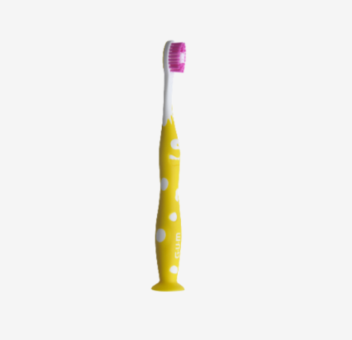 Gum 902 Junior Monsters Παιδική Οδοντόβουρτσα 6+ Ετών Κίτρινη, 1τμχ