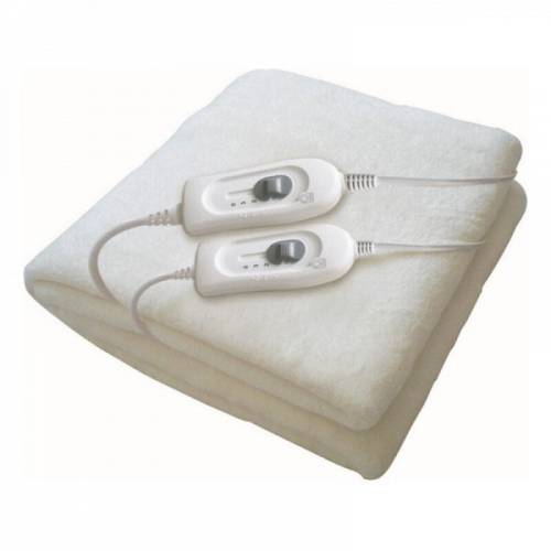 Haeger Electric Blanket Haeger Smooth Dream White 2x60W - Διπλό Ηλεκτρικό Υπόστρωμα Θέρμανσης  Λευκό -  (150 x 140 cm) -  2x60W