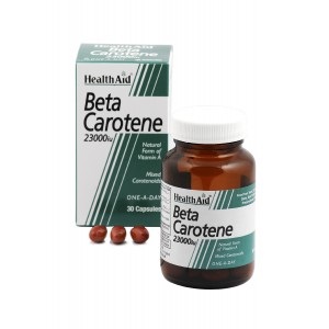 Health Aid HealthAid Beta-Carotene Natural 15mg capsules 30's