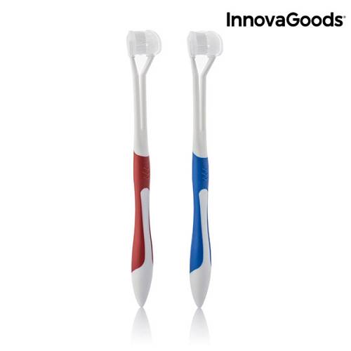 InnovaGoods V0100828 Wellness Care 4D toothbrush (set of 2) - οδοντόβουρτσες (Σετ 2 τμχ )