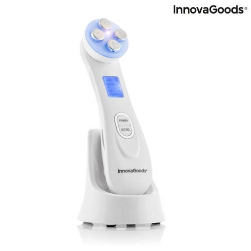 InnovaGoods V0103440 Facial Massager with Radiofrequency, Phototherapy and Electrostimulation