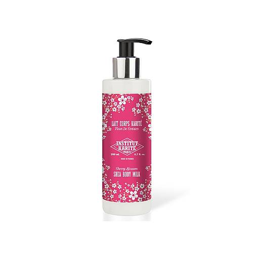 Institute Karite Shea Body Milk 200ml – Cherry Blossom (κρέμα σώματος με βούτυρο καριτέ και άρωμα με άνθη κερασιάς)