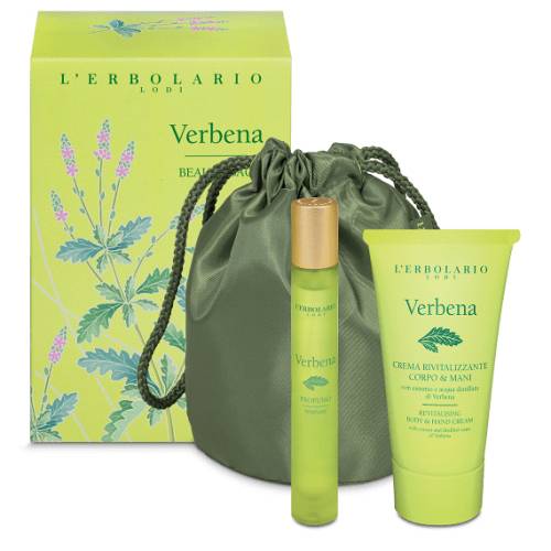 L' Erbolario Verbena Beauty Bag Perfume 15ml & Revitalising Body and Hand Cream 75ml