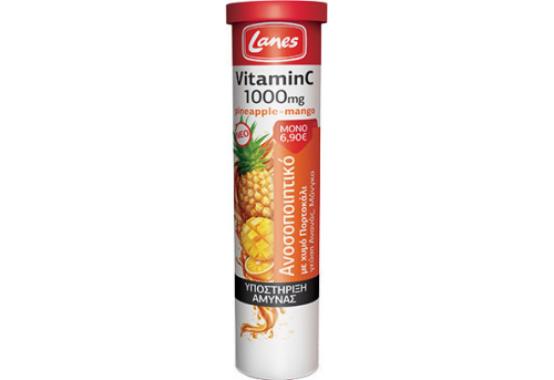 Lanes Vitamin C 1000mg Pineapple & Mango 20(eff.tabs)