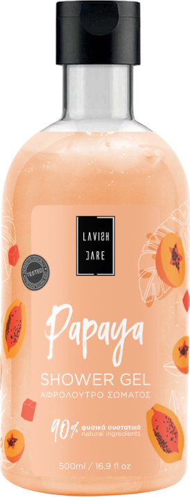 Lavish Care Papaya Shower Gel 500ml - Αφρόλουτρο με άρωμα Παπάγια