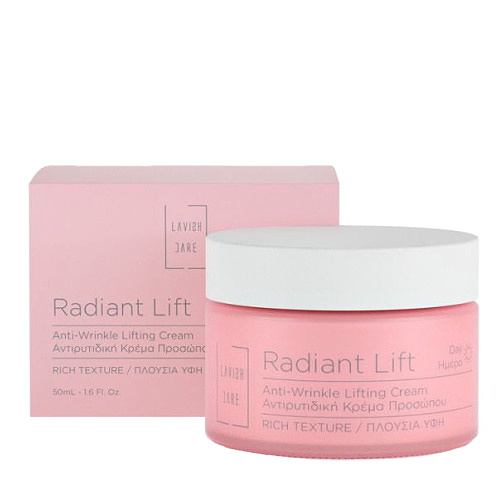 Lavish Care Radiant Lift Anti-wrinkle Lifting Cream Rich Texture Αντιρυτιδική Κρέμα Προσώπου Πλούσια Υφή 50ml